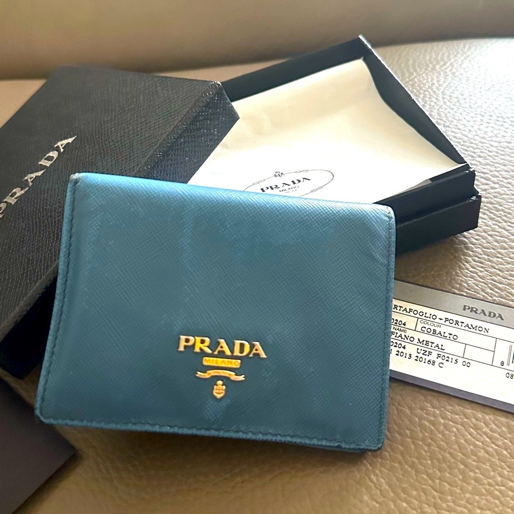 Authentic Prada Small Saffiano Leather Wallet